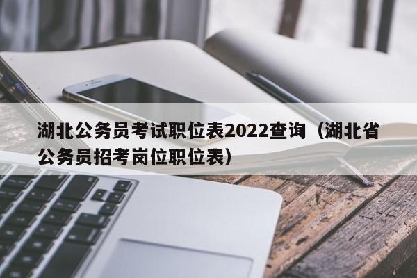 湖北公务员考试职位表2022查询（湖北省公务员招考岗位职位表）