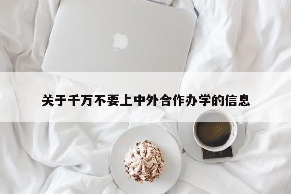 关于千万不要上中外合作办学的信息